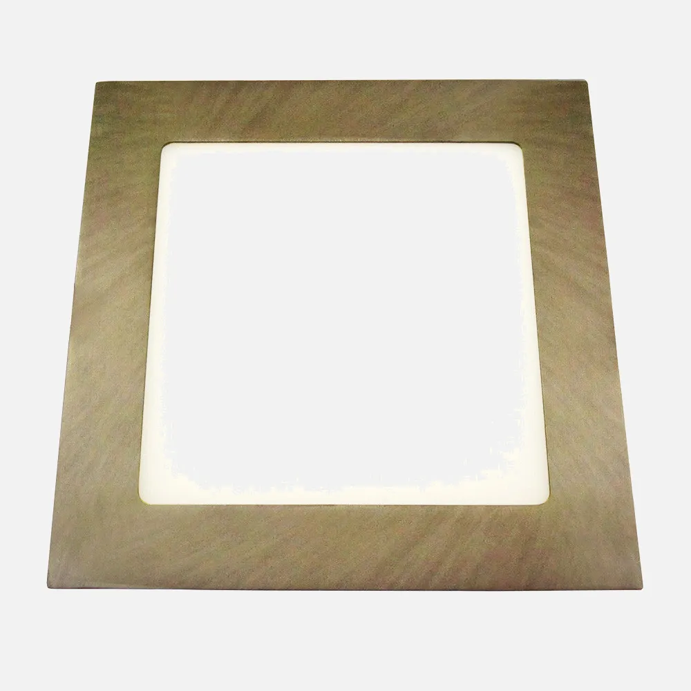 Downlight 18w 4000k Cuad. Anubis 1600lm Cuero 2x22,5x22,5 Cm Corte 20,5x20,5 Cm