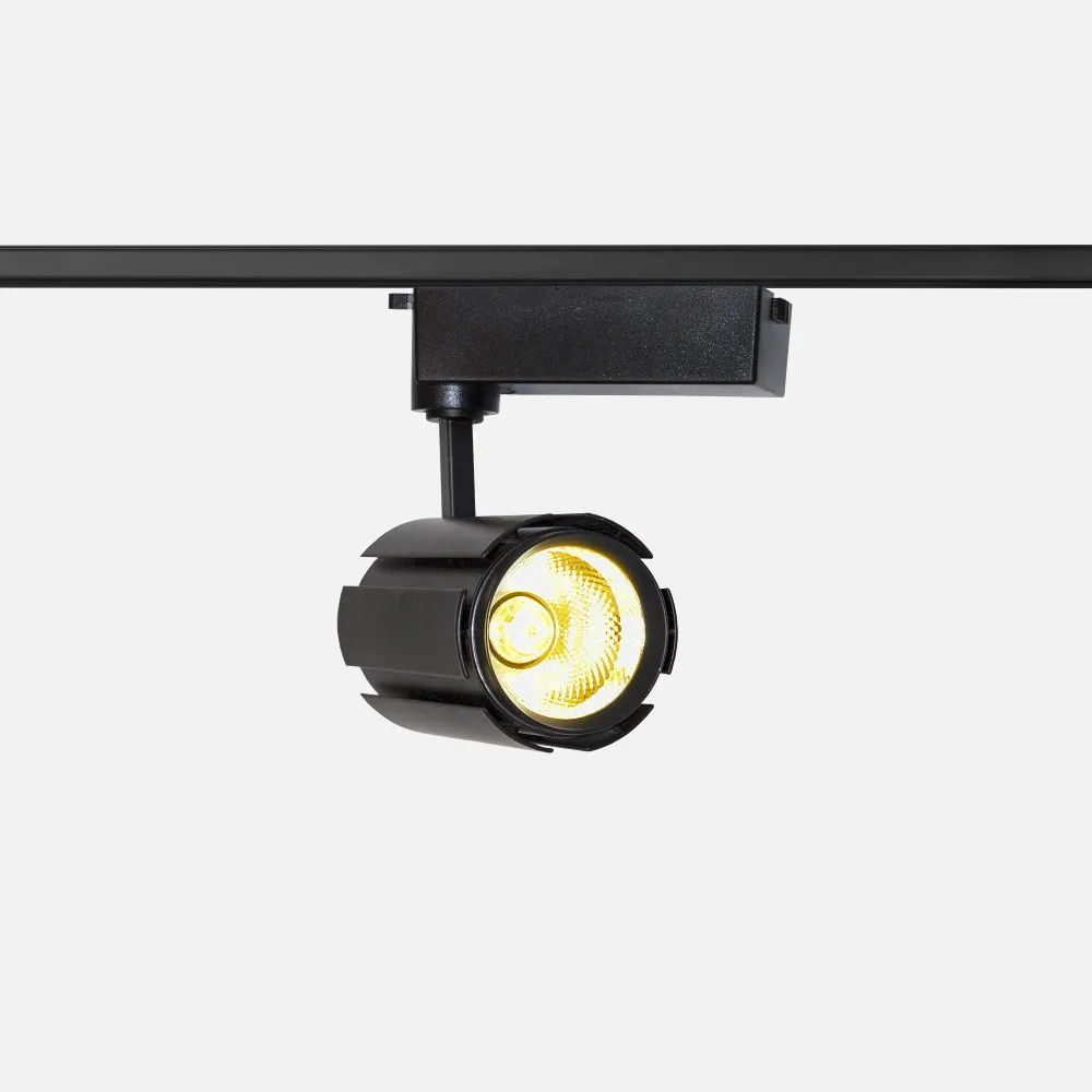 Foco Carril 20w 2700k Teide Negro 1400lm 12x9d