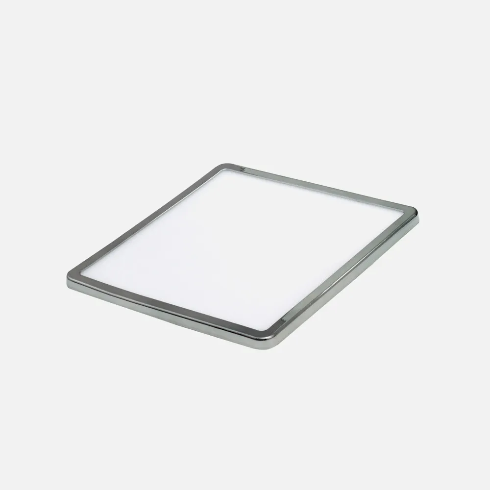 Downlight 15w 5500k Cromo Providencia 1280lm 1x17,5x17,5 Cm De Empotrar Corte Ajustable 5x5-15,58x15,58 Cm