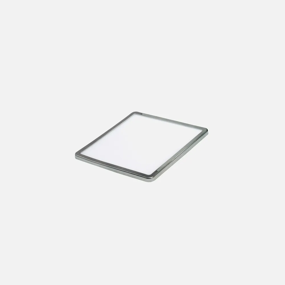 Downlight 8w 5500k Cromo Providencia 586lm 1x11,8x11,8 Cm De Empotrar Corte  Ajustable 4,5x4,5-8x8 Cm