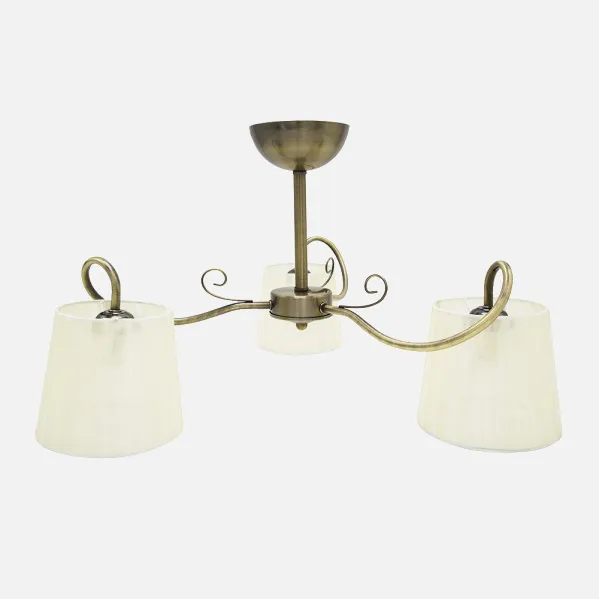 Lamp Cuzco 3xe14 Leather 37x60x60 Cm