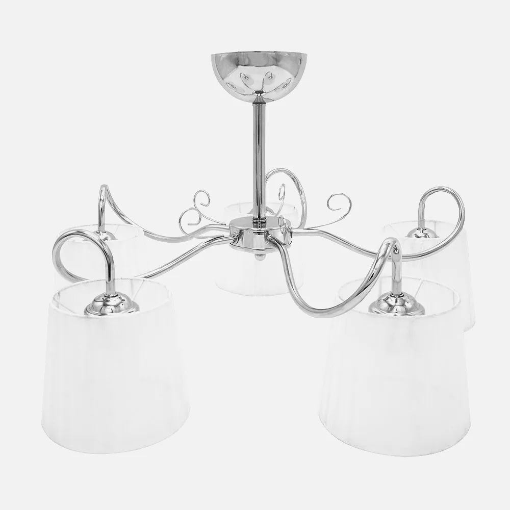 155555020 - Lampara Cuzco 5xe14 Cromo 37x65x65 Cm