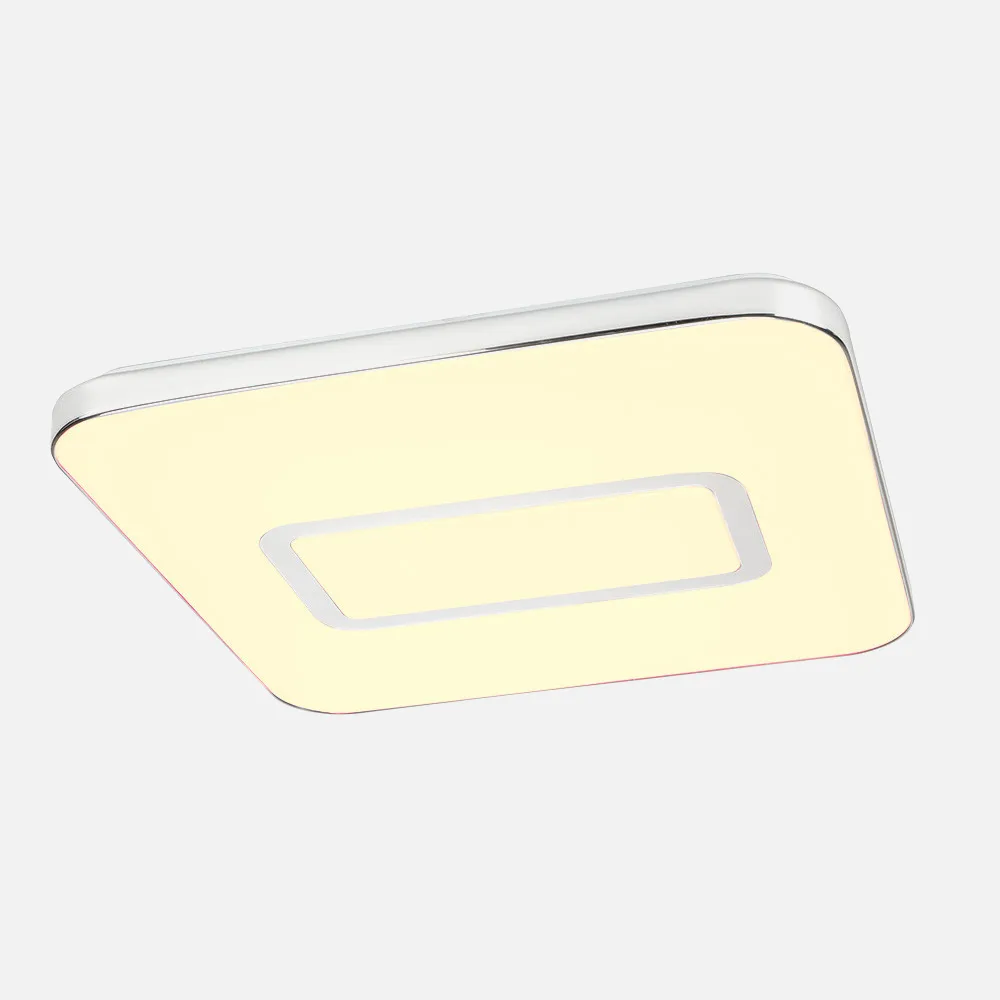 Plafon Nelson 96w 3000-4000-6500k 6,5x53,5x53 Cm 6500lm Reg.intens.y Cont.remoto C/memoria