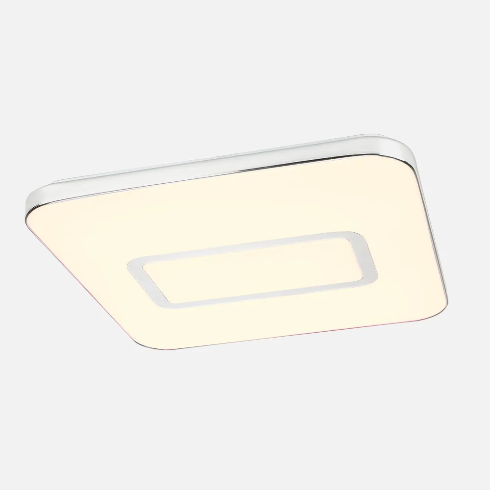 Plafon Nelson 96w 3000-4000-6500k 6,5x53,5x53 Cm 6500lm Reg.intens.y Cont.remoto C/memoria