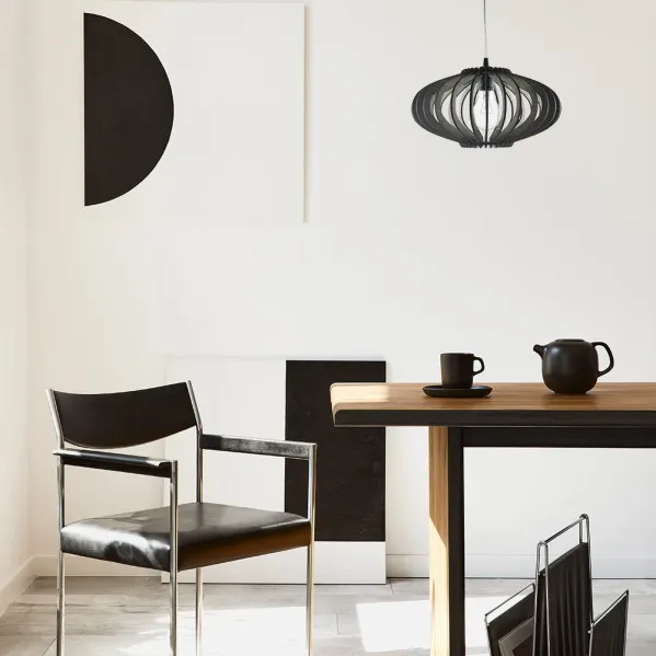 Pendant light Sapelli 1xe27 Wood Coffee Regx35x35 Cm