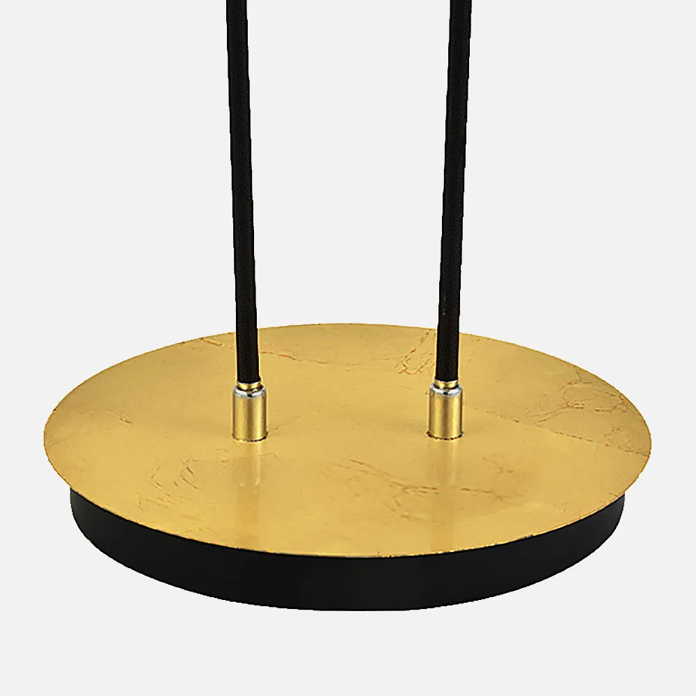 Sobremesa Ciudad Del Cabo 2l 12w 4000k Negro/oro 52x32x15 Cm 1080 Lm Dirigible Y Orientable
