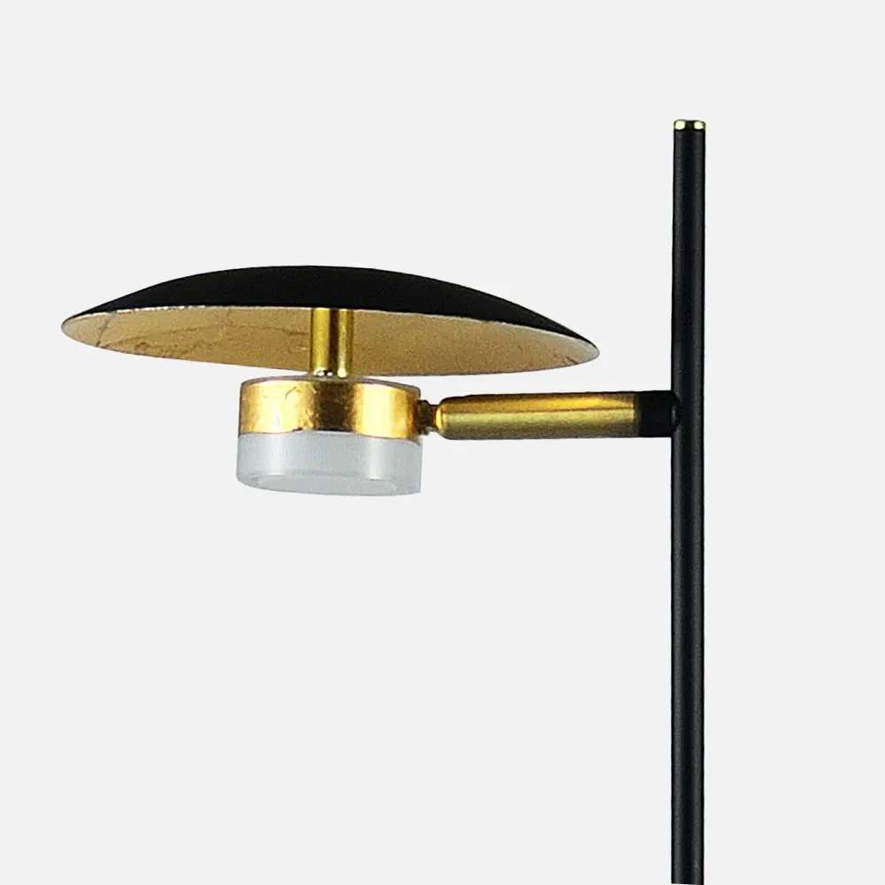 Sobremesa Ciudad Del Cabo 1l 6w 4000k  Negro/oro  42x23x15 Cm 540 Lm Dirigible Y Orientable
