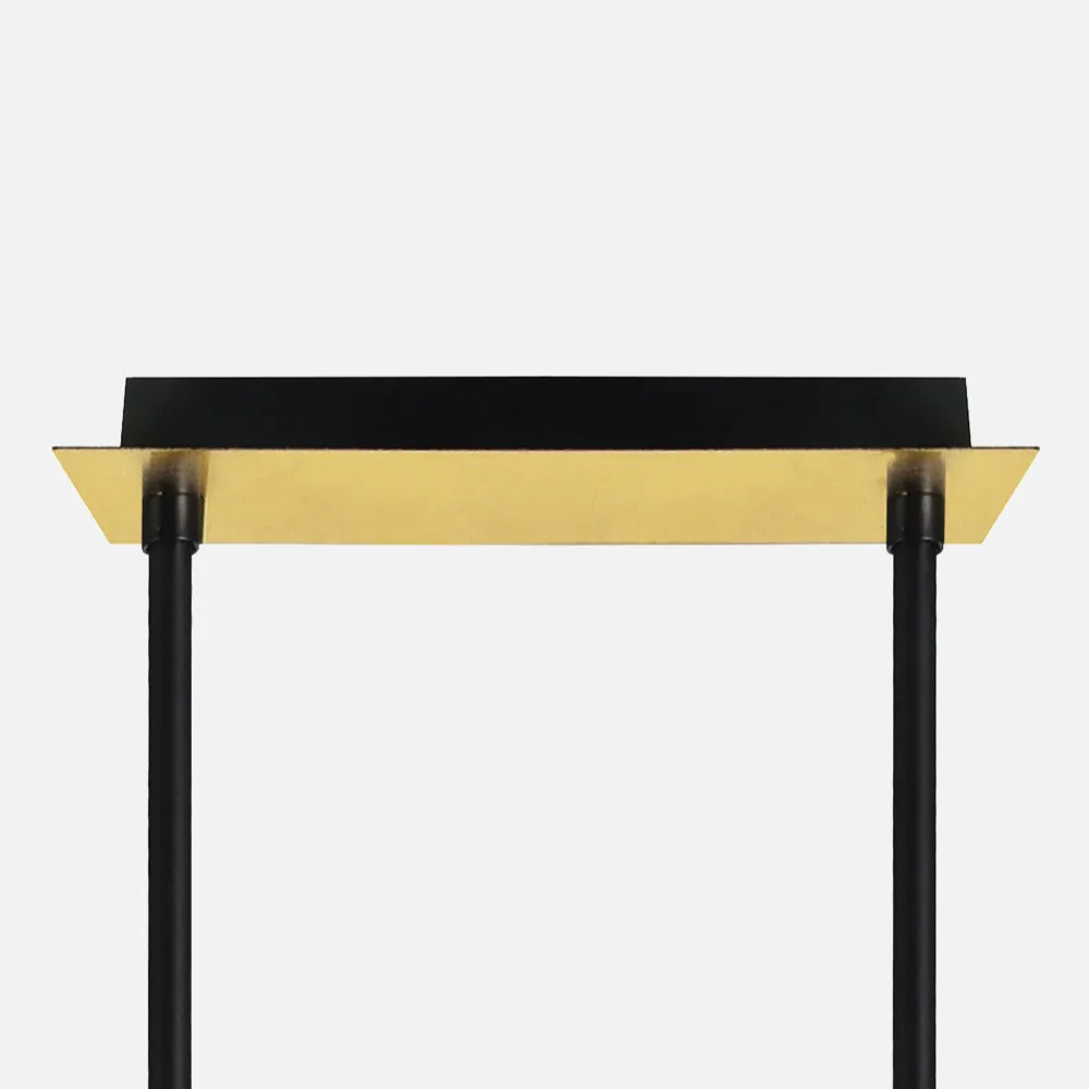 Lampara Ciudad Del Cabo 4l 24w 4000k  Negro/oro Regx85x15 Cm 1920 Lm