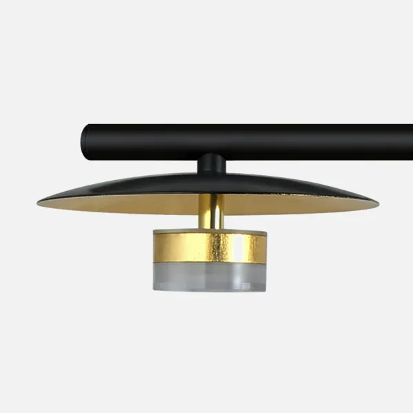 Lampara Ciudad Del Cabo 4l 24w 4000k  Negro/oro Regx85x15 Cm 1920 Lm