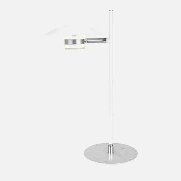 Lâmpada de Mesa da Cidade do Cabo 1l 6w 4000k Branco/Prata 42x23x15 Cm 540 Lm Ajustável e Orientável