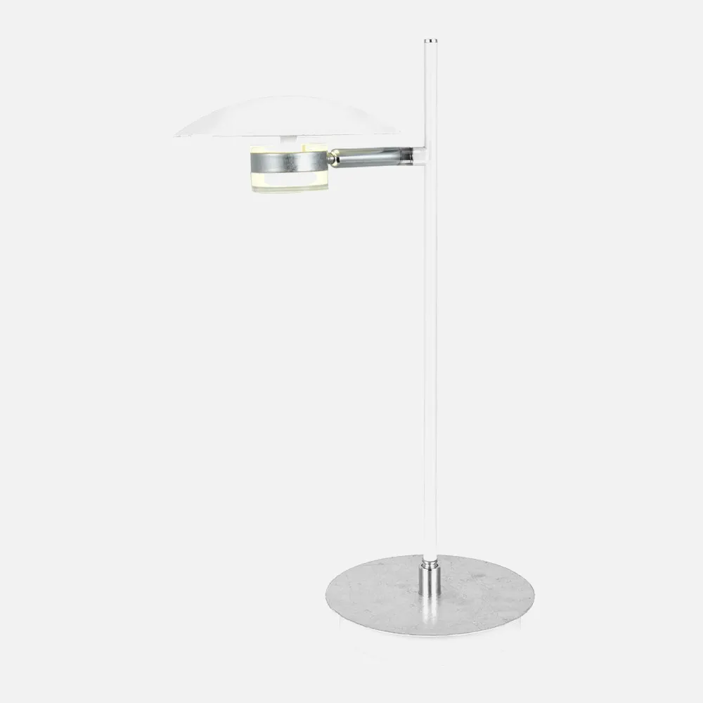 Sobremesa Ciudad Del Cabo 1l 6w 4000k Blanco/plata  42x23x15 Cm 540 Lm Dirigible y Orientable