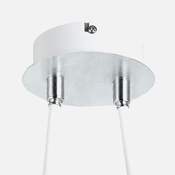 Colgante Ciudad Del Cabo 2l  12w 4000k Blanco/plata  1080 Lm 52x49x15 Cm Dirigible Y Orientable