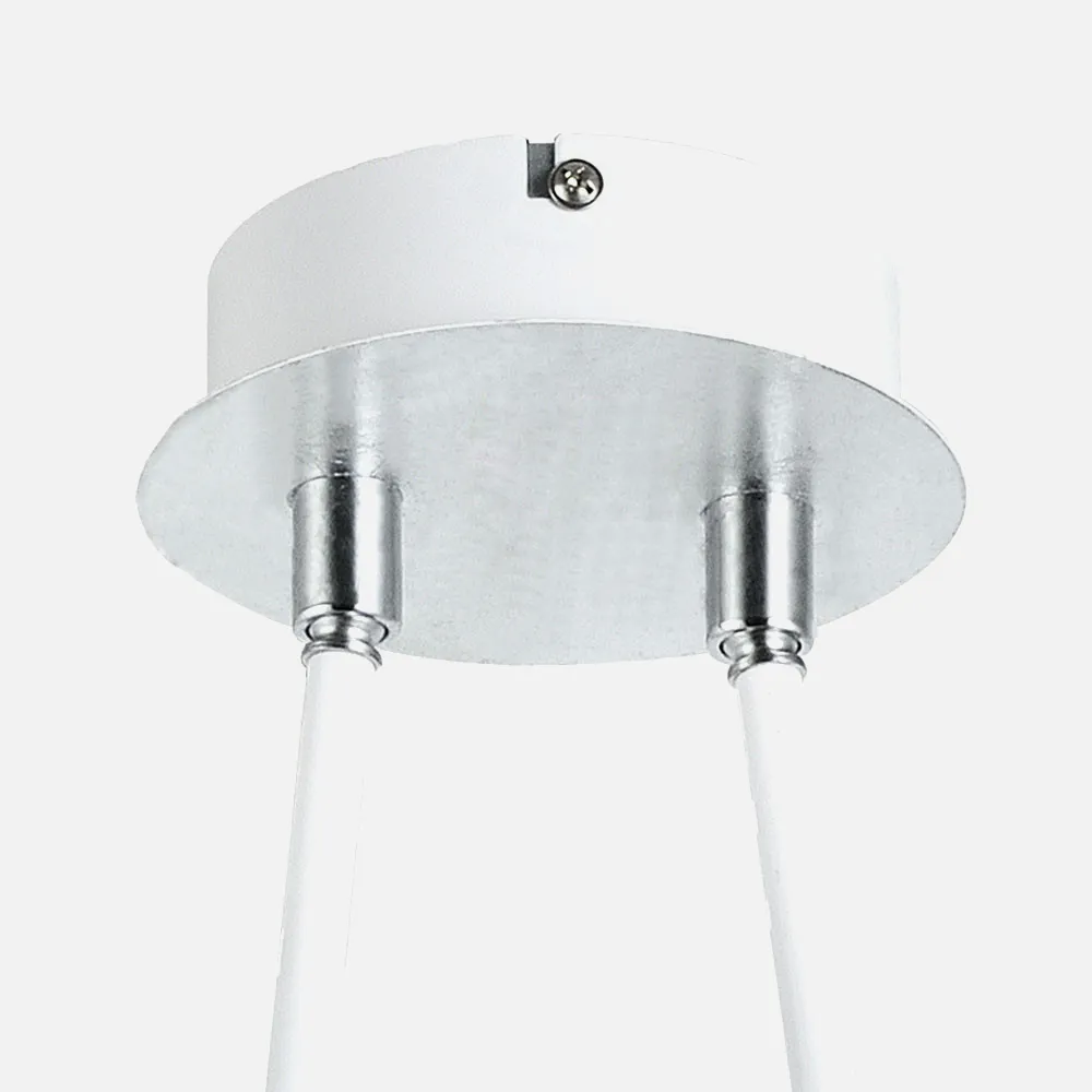 Colgante Ciudad Del Cabo 2l 12w 4000k Blanco/plata 1080 Lm 52x49x15 Cm Dirigible Y Orientable