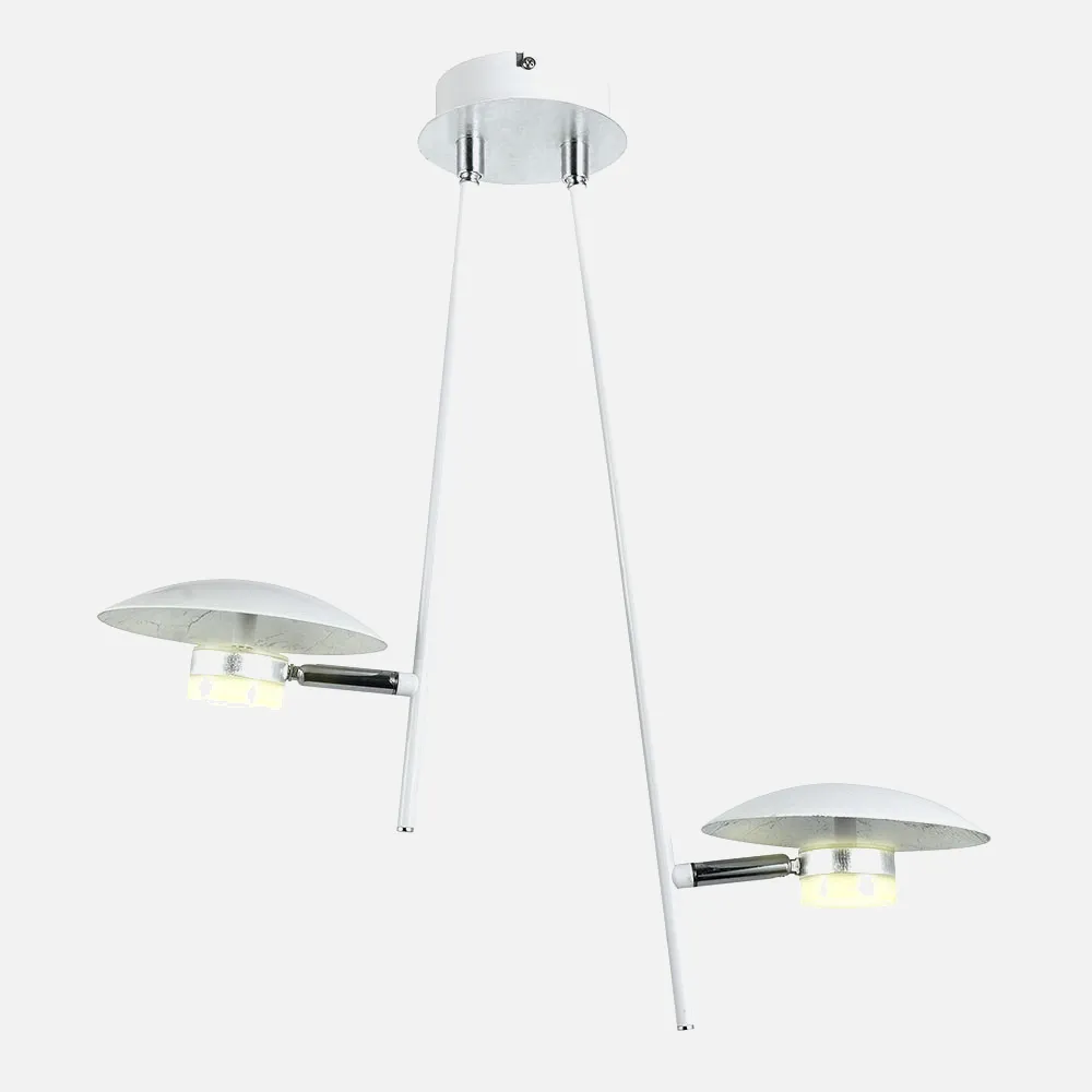 Colgante Ciudad Del Cabo 2l 12w 4000k Blanco/plata 1080 Lm 52x49x15 Cm Dirigible Y Orientable