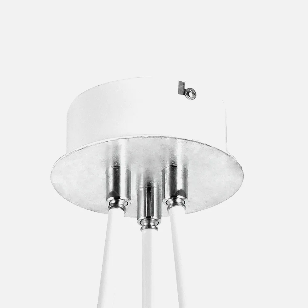 Colgante Ciudad Del Cabo 3l 18w 4000k Blanco/plata 53x39x39 Cm 1440 Lm Dirigible Y Orientable