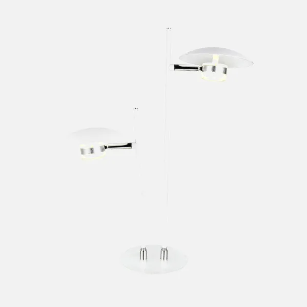 Sobremesa Ciudad Del Cabo 2l 12w 4000k Blanc/plata 52x32x15 Cm 1080 Lm Dirigible Y Orientable