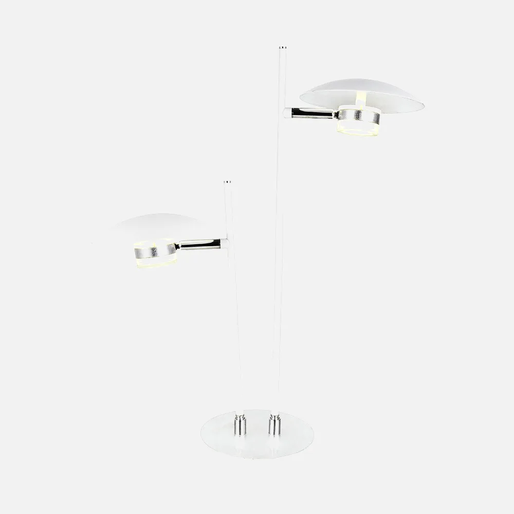 Sobremesa Ciudad Del Cabo 2l 12w 4000k Blanc/plata 52x32x15 Cm 1080 Lm Dirigible Y Orientable
