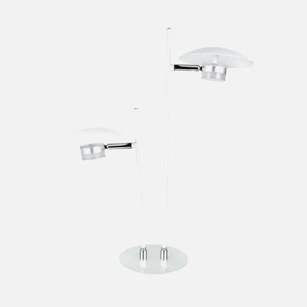 Sobremesa Ciudad Del Cabo 2l 12w 4000k Blanc/plata 52x32x15 Cm 1080 Lm Dirigible Y Orientable