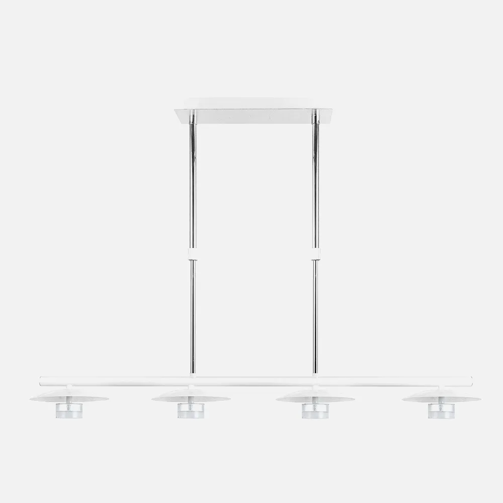 153654074 - Lampara Ciudad Del Cabo 4l 24w 4000k  Blanco/plata Regx85x15 Cm 1920 Lm