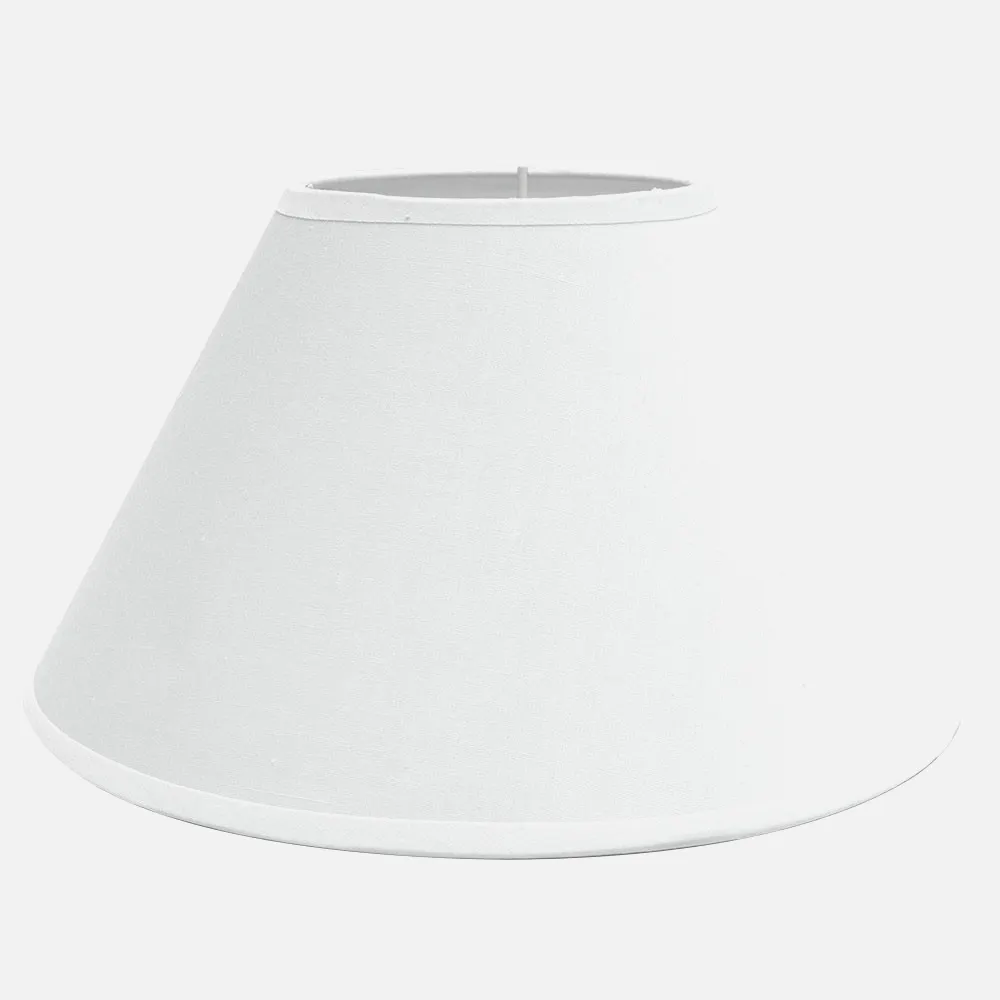 157324501 - Lampshade Clara E27 White 45dx23dx29h Conical Enclosed