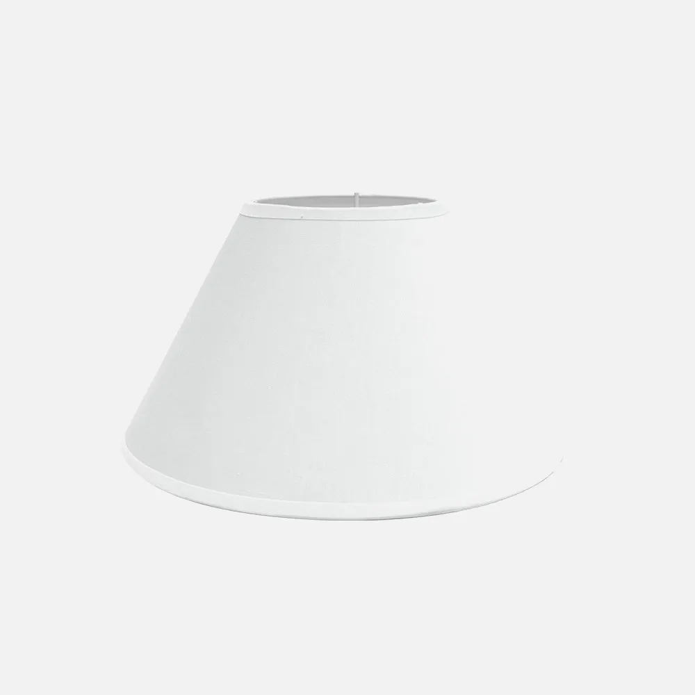157323501 - Lampshade Clara E27 White 35dx18dx23h Conical Enclosed