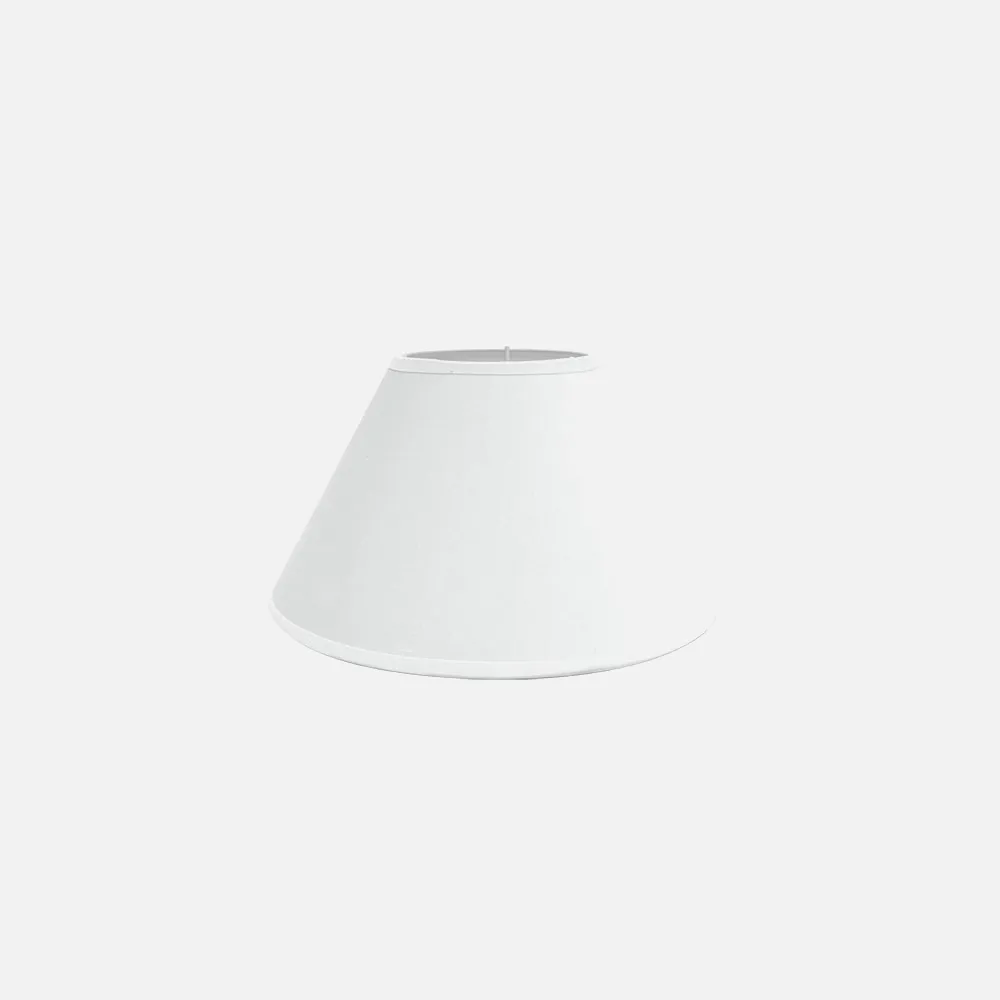 157322501 - Lampshade Clara E27 White 25dx11dx16h Conical Enclosed