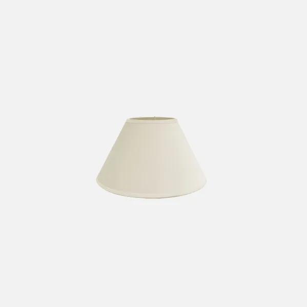 Lampshade E27 Bege 20dx10dx13h Cónico Fechado