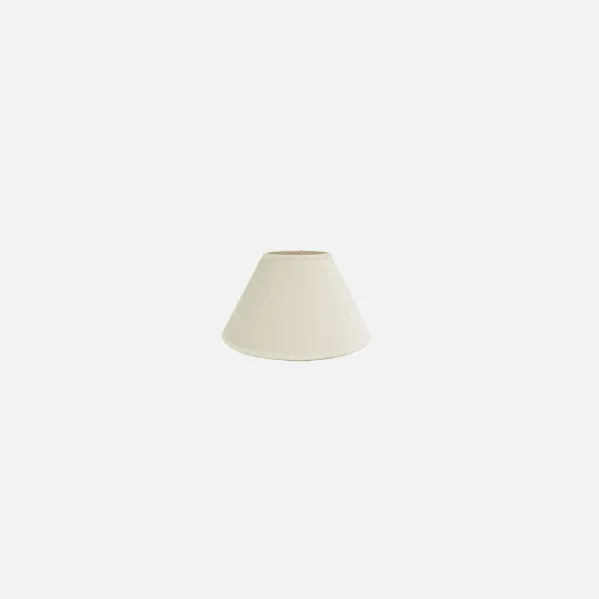 Lampshade 14dx8dx9,5h Cónico Fechado Beige Transparente