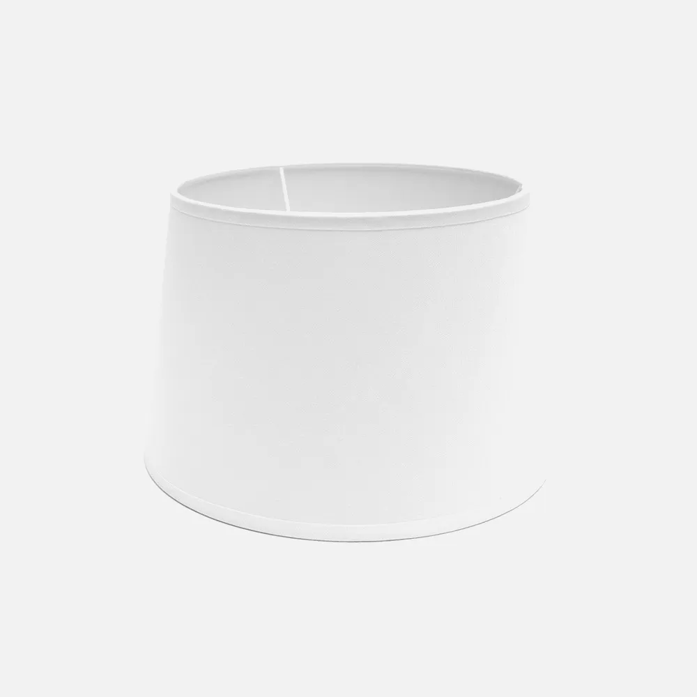 157313001 - Lampshade Clara E27 White 30dx22dx18h Conical Open