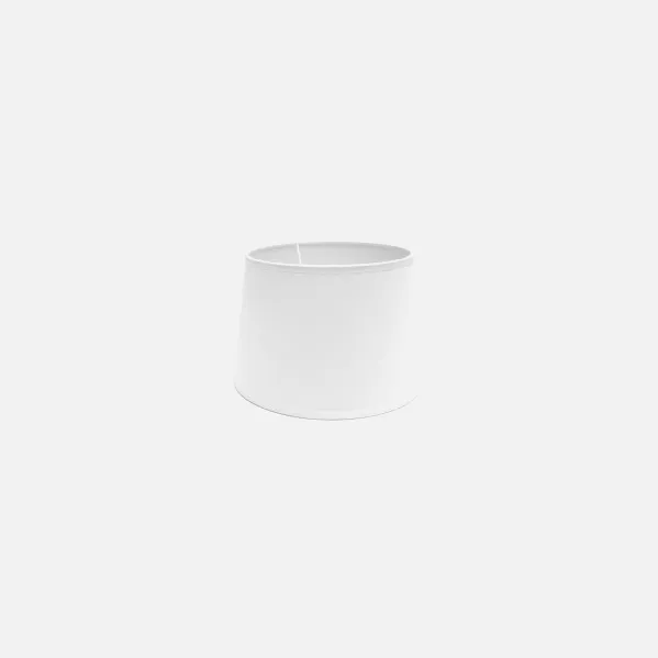 Lampshade Clara E27 White 15dx12dx14h Conical Open
