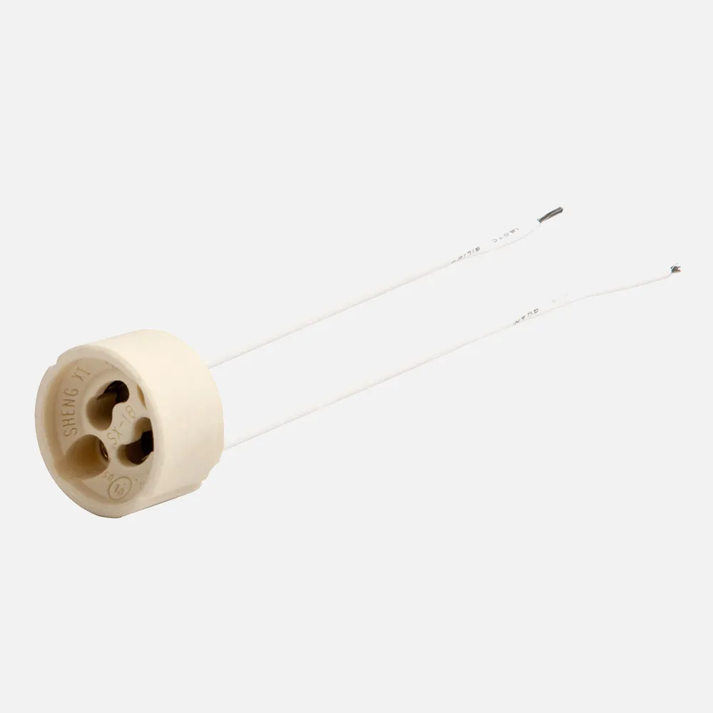 170274101 - Portalampara De Ceramica Gu10 3x3x3 Cm Cable 15cm