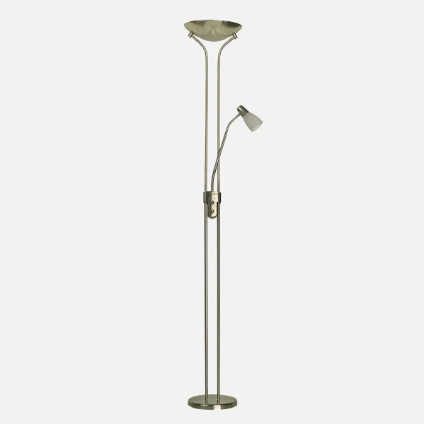 Ross 2xe27+1xe14 Cdx28x28 Couro 180x28x28 Cm Piso da sala de estar