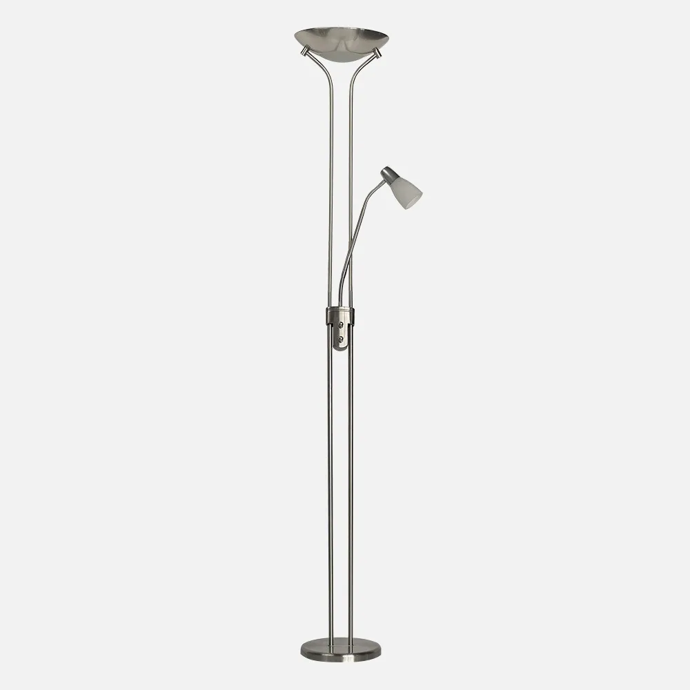 136243003 - Piso Ross Standing 2xe27+1xe14/Clector Níquel 180x28x28 Cm