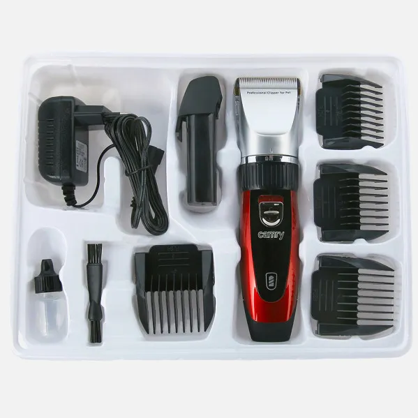 Aparador de Pêlos Titanium Pet Lâmina Cerâmica de 35w Escova de 4 Pentes Bateria Extra e Cabo