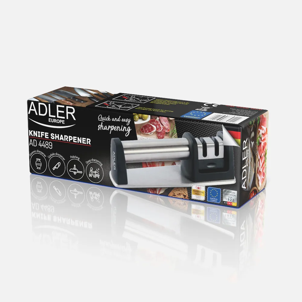 Afilador De Cuchillos 2 Fases Carburo Grueso Y   Ceramica Fina
