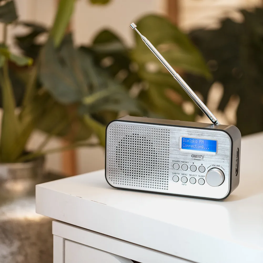 Radio Portátil Fm/Dab/Dab+ Alarma Batería 2000Mah  Carga Micro Usb Toma Auricularesb