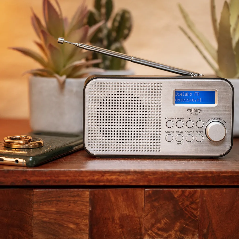 Radio Portátil Fm/Dab/Dab+ Alarma Batería 2000Mah  Carga Micro Usb Toma Auriculares