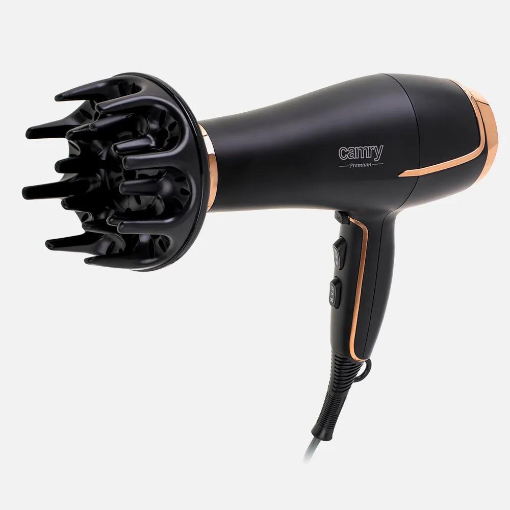 Secador 2200w 2 Niv. Velocidad 3 Niv. Temperatura   Concentrador Y Difusor Disparo Frio