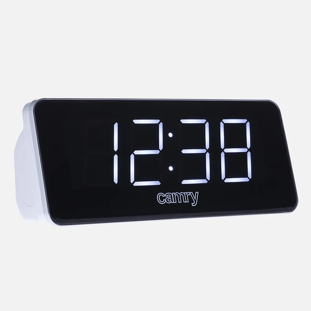 Radio Reloj Pll Am/fm Led 1'8 Brillo Ajustable 20  Memorias Funcion Repeticion Y Sueño