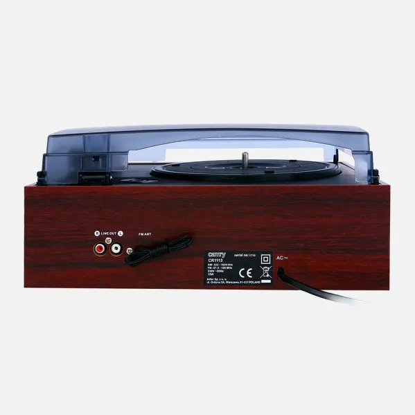 Mesa rotativa 33/45/78 Rpm Lcd Radio Am/fm Pll Stereo Aux-in Entrada do Relógio Auxiliar de Alarme