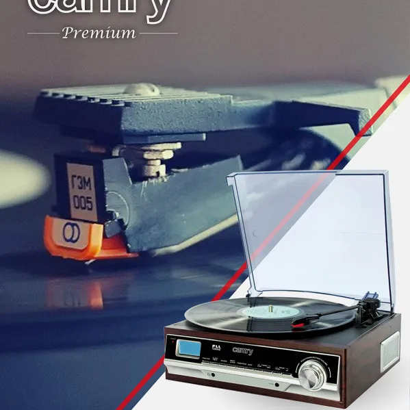 Mesa rotativa 33/45/78 Rpm Lcd Radio Am/fm Pll Stereo Aux-in Entrada do Relógio Auxiliar de Alarme