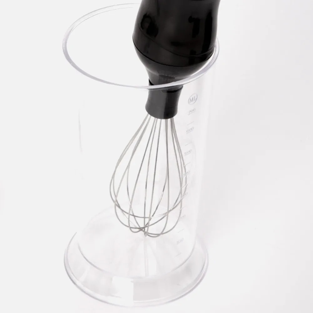 Batidora De Mano + Set 500w Cuch. Ac. Inox. 2 Vel.  Taza Picadora 500ml Taza Medidora 700ml