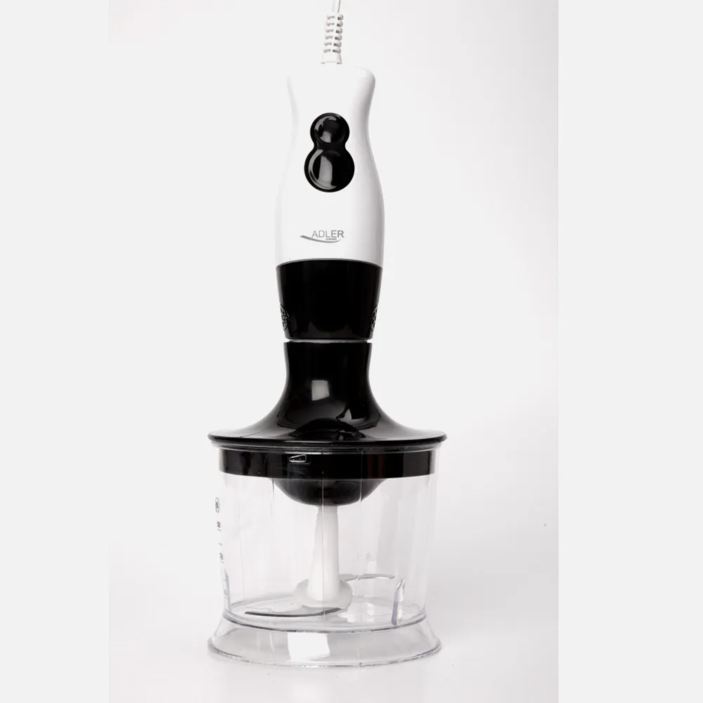 Batidora De Mano + Set 500w Cuch. Ac. Inox. 2 Vel.  Taza Picadora 500ml Taza Medidora 700ml