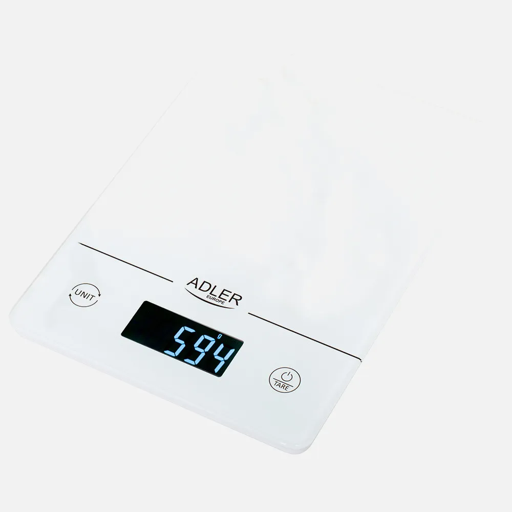 Bascula Cocina Lcd 17x24cm Cap.max. 15Kg Tara Apag.  Auto/man. Precis. 1g Pilas Antidesliz.