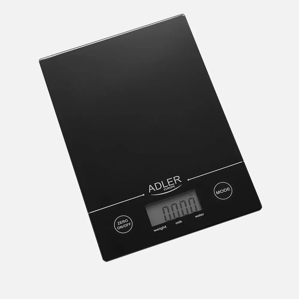 Bascula Cocina Lcd 14x20cm Cap.Max. 5kg Negro Tara Apagado Autom./Man. Precision 1G Pilas