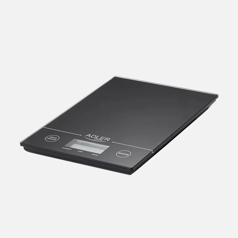 Bascula Cocina Lcd 14x20cm Cap.Max. 5kg Negro Tara Apagado Autom./Man. Precision 1G Pilas