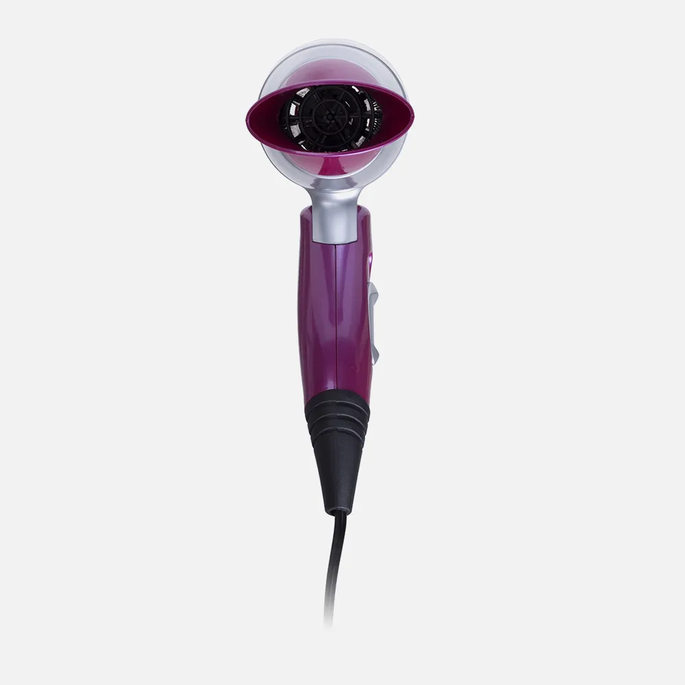 Secador 1300w 2 Niv. Fuerza Asa Plegable Rosa  Concentrador Aire Diseño Moderno