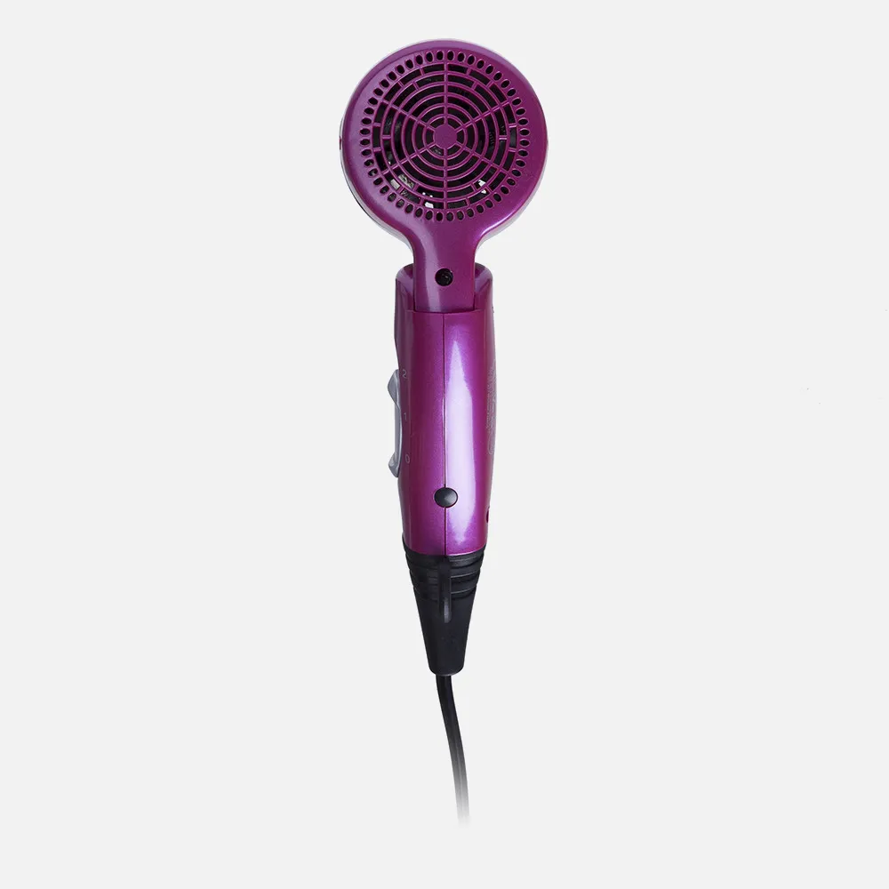 Secador 1300w 2 Niv. Fuerza Asa Plegable Rosa  Concentrador Aire Diseño Moderno