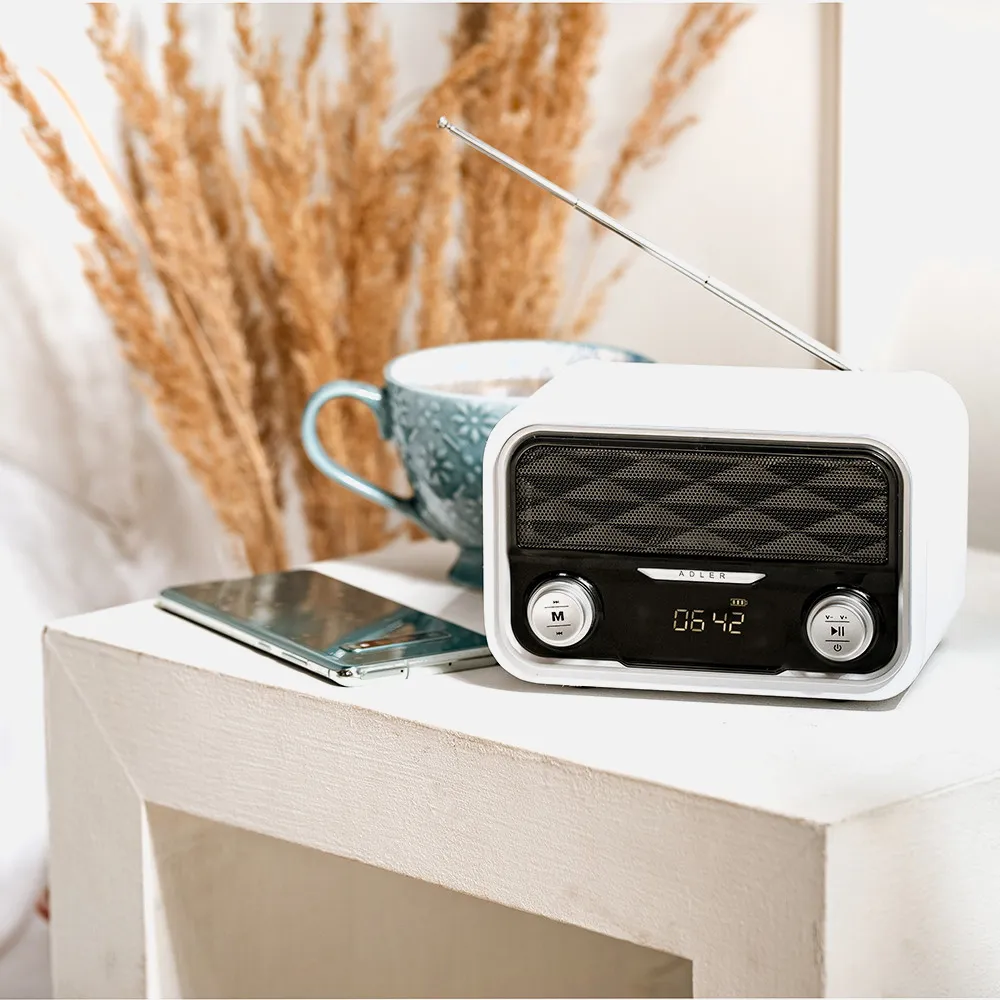 Radio Fm Bluetooh 4.0 Usb Mp3 Tarjeta Sd Aux  Carga Micro Usb 50 Mem. Bateria 1800mah