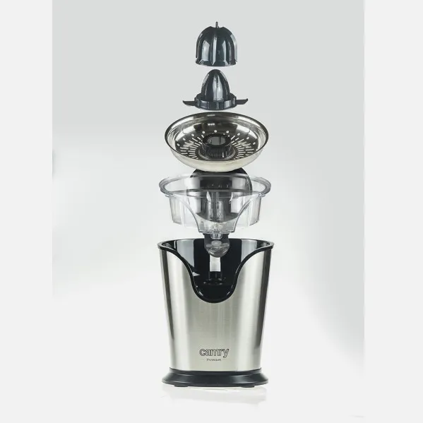 Exprimidor Citricos 500w Acero Palanca 2 Tamaños  Atideslizante Antigoteo Silencioso